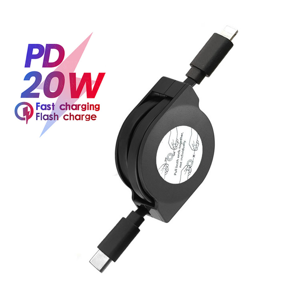 Tech Accessories Apple - Выдвижной кабель для быстрой зарядки PD
