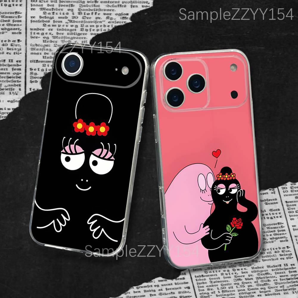 Tech Accessories Apple - Милый прозрачный пылезащитный мягкий чехол B-BarbapapaS