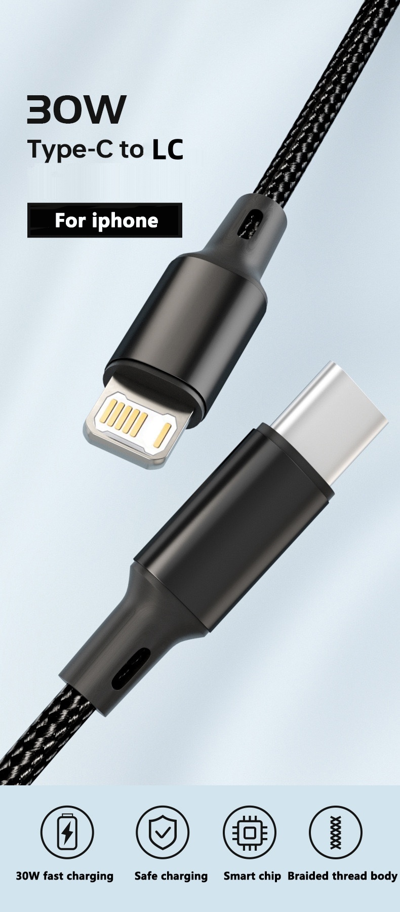USB-кабель PD 30W для iPhone 1 – обзор и цена Tech Accessories Apple